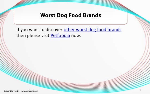 worst dog food brands canada