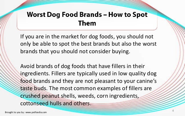 Dog Food Fillers To Avoid Dog Food Fillers To Avoid