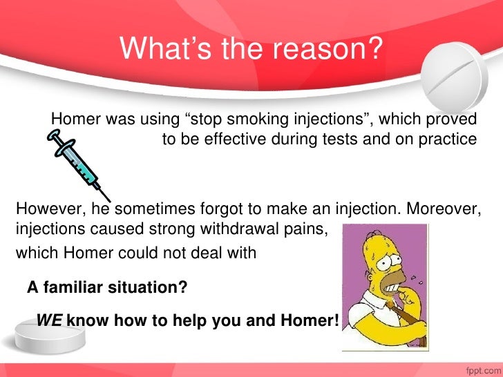 Is there an injectable available to help someone quit smoking?