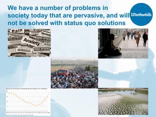 www.worthwhile.org.uk
We have a number of problems in
society today that are pervasive, and will
not be solved with status quo solutions
 