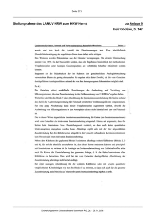 Seite 313




Stellungnahme des LANUV NRW zum HKW Herne                                              zu Anlage 9
                                                                                Herr Gödeke, S. 147




               Erörterungstermin Grosskraftwerk Mannheim AG, 26. - 28.11.2008
 