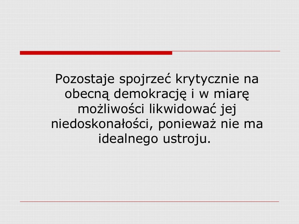 Sprawdzian Z Wosu 2 Gimnazjum Zasady Demokracji DEMOKRACJA
