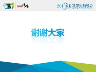 Wot2013云计算架构师峰会 -陈轶飞2