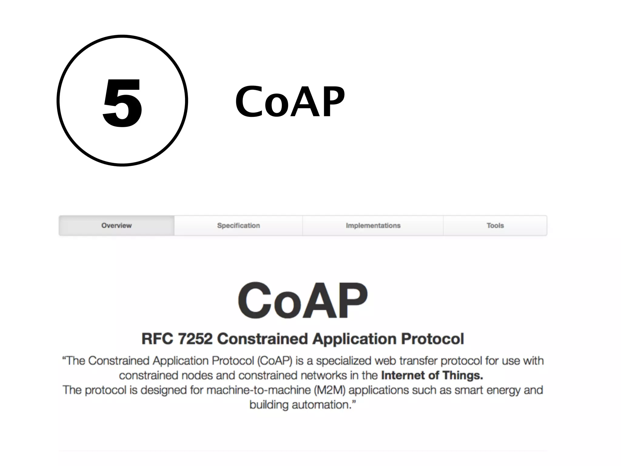 5 CoAP
 