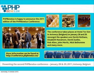 woensdag 13 oktober 2010
 