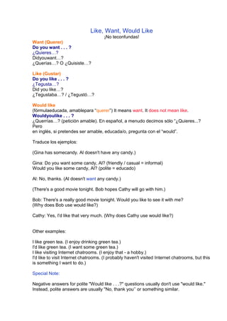Would like handout | DOCX