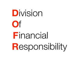 Division
Of
F inancial
Responsibility
 