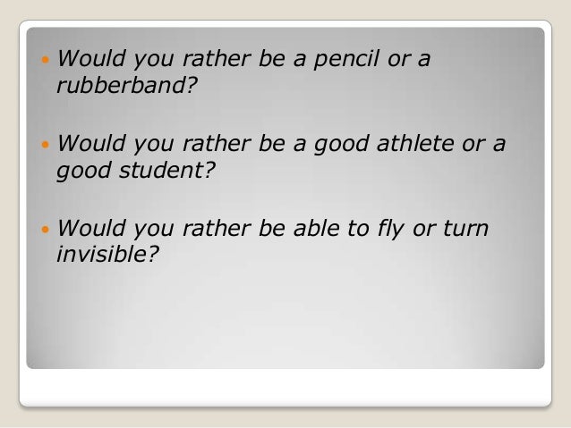 good would you rather good would you rather