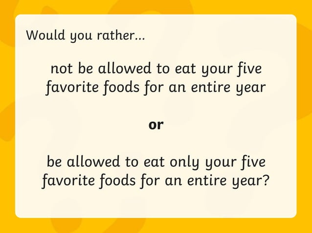 Would You Rather PowerPoint Game.pptx | Fantasy | Genres