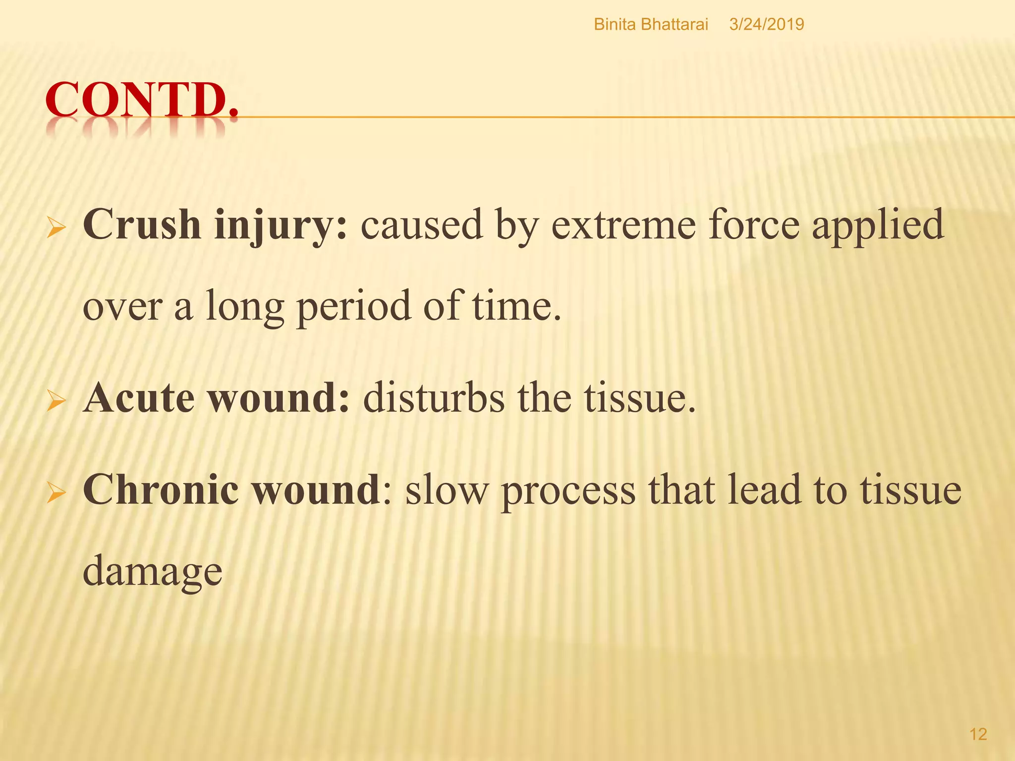 First aid management of Wound | PPTX