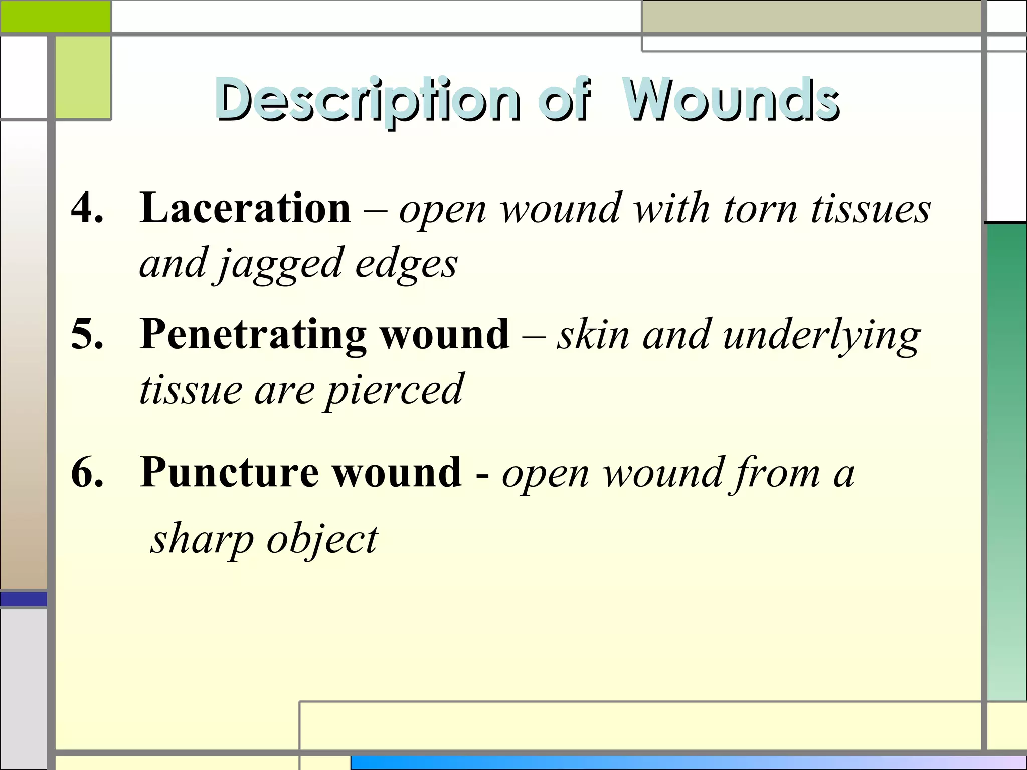 Wound healing and care presentation | PPT