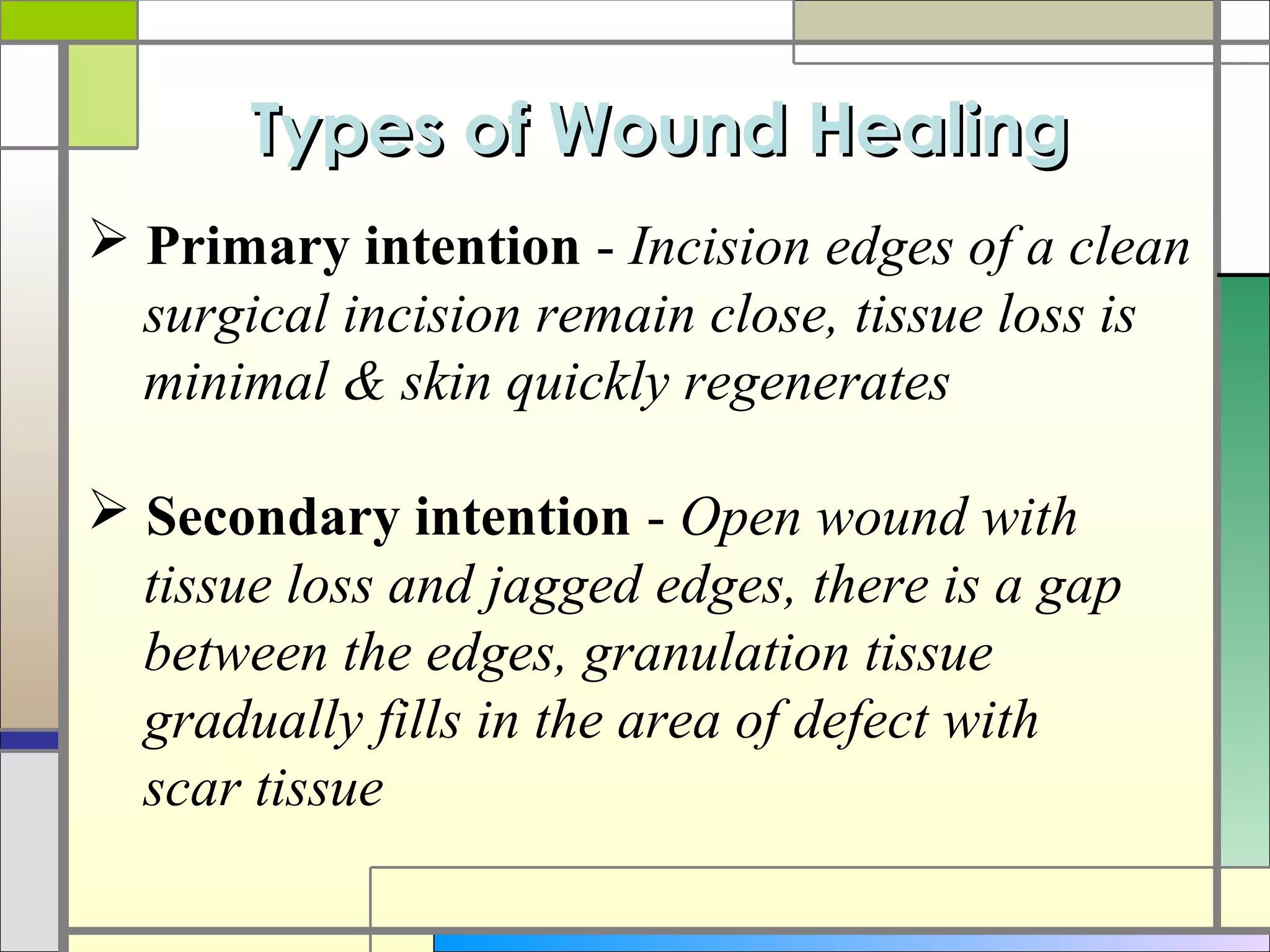 Wound healing and care presentation | PPT