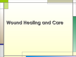 Wound Healing and Care

 