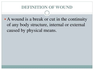 wound care and dressing ppt for health science students and staffs-pptx ...