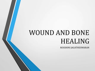 WOUND AND BONE
HEALING
ROSSHINI JAGATHESWARAN
 