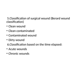 Clean Wound Classification Example Comprehensive Guide to Wound Types, Healing Phases, and Management ...