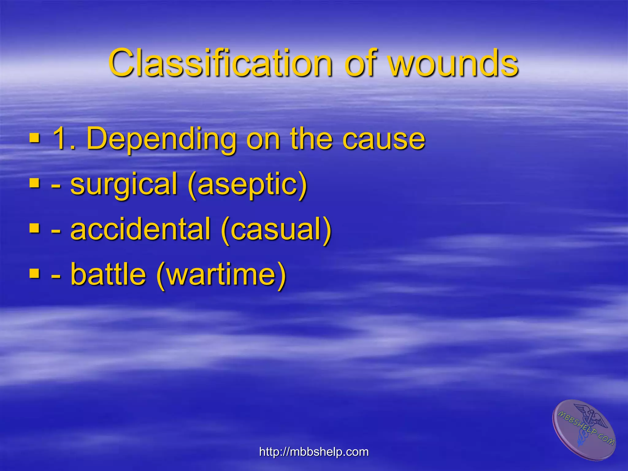 Wound and wound infection | PDF