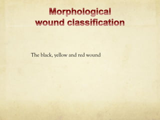 The black, yellow and red wound
 