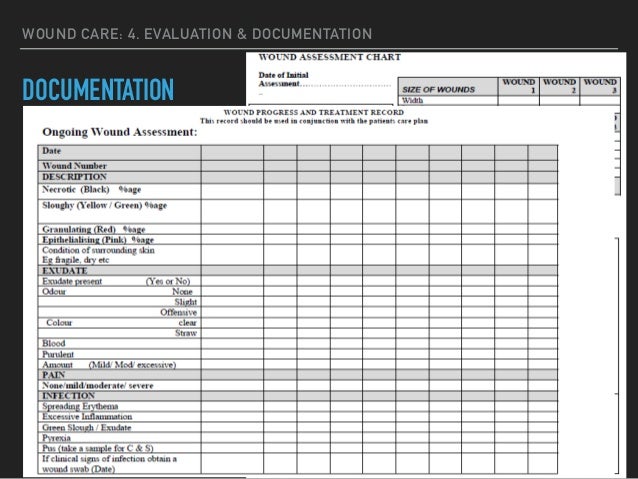 Wound Description Chart