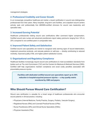 Why Wound Care Certification Matters - A Complete Guide for Healthcare ...