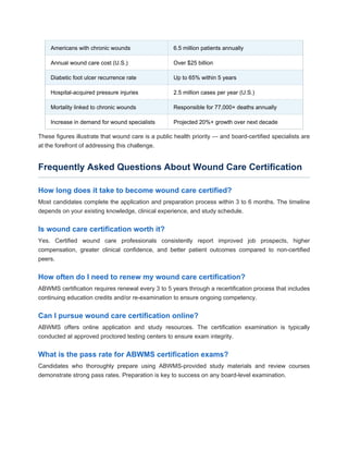 Why Wound Care Certification Matters - A Complete Guide for Healthcare ...
