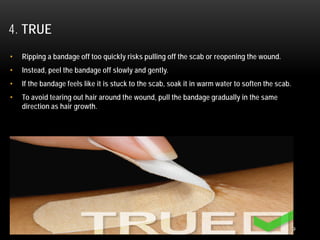 Bandage Ripping Wound care quiz | PDF