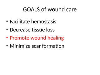 Comprehensive Guide to Wound Healing and Care Management | PPTX