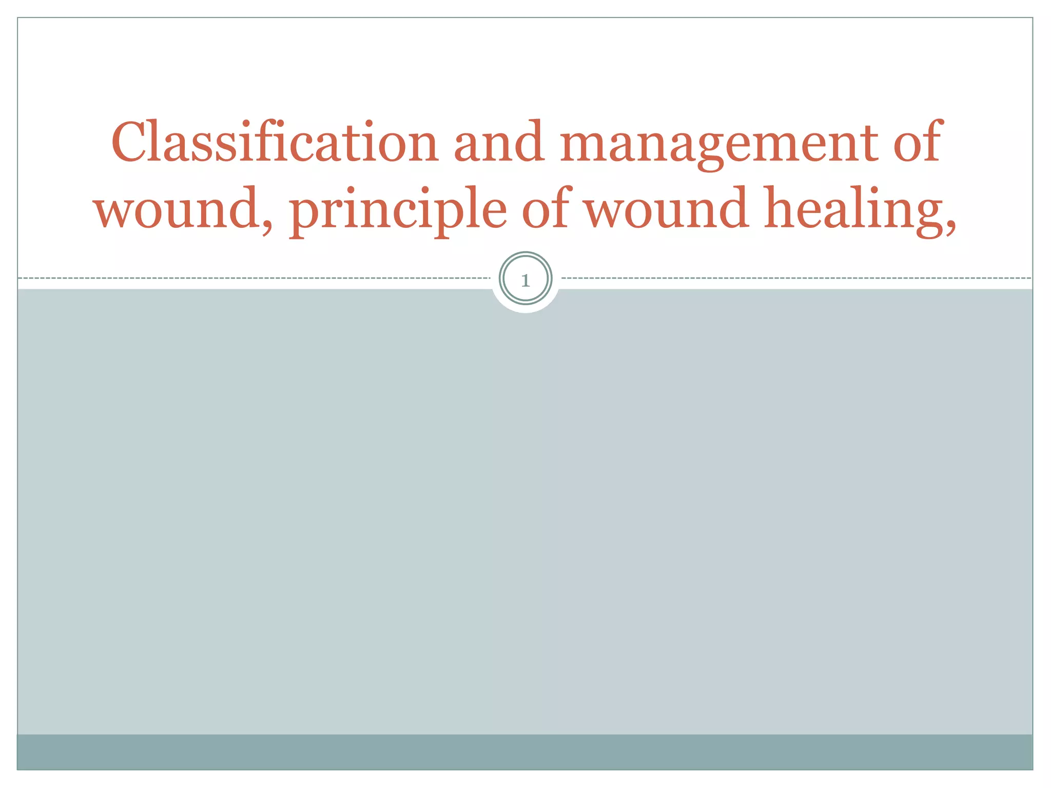 Wound Classifications.ppt