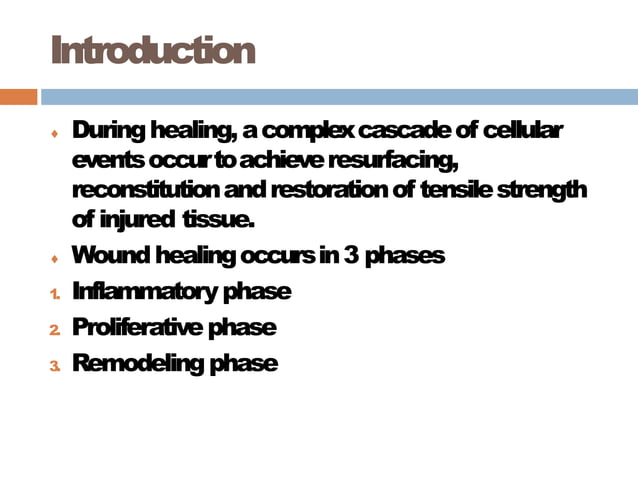 Wound healing | PPT
