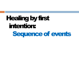 Healingbyfirst
intention:
Sequenceof events
 
