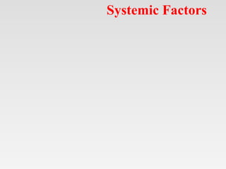 Systemic Factors
 