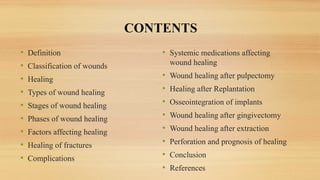 Wound healing physiology and importances | PPTX