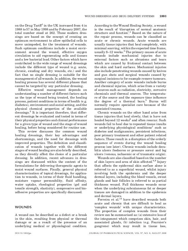 Wound healing dressings and drug delivery systems