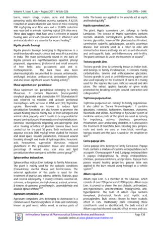 Wound healing potential of some medicinal plants | PDF