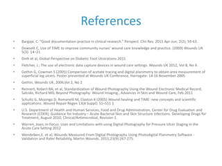 Wound imaging and measurement for clinical research and clinical ...