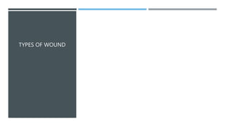 TYPES OF WOUND
 