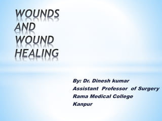 By: Dr. Dinesh kumar
Assistant Professor of Surgery
Rama Medical College
Kanpur
 