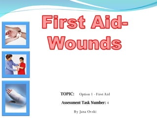 TOPIC:  Option 1 - First Aid Assessment Task Number:  4 By Jana Ovski 