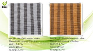 Woven fabrics for blinds - eswoven.com