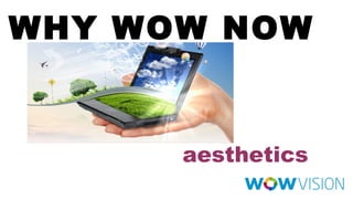 WHY WOW NOW

aesthetics

 