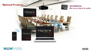 Optional Features

RECORDING
On screen data & audio

 