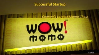 Successful Startup
Country's Largest Momo Chain
8.04.16
 