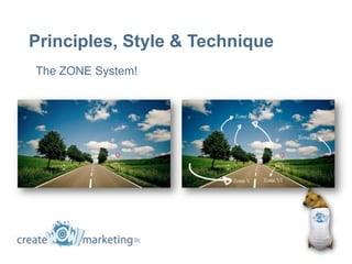 Principles, Style & Technique
The ZONE System!
 