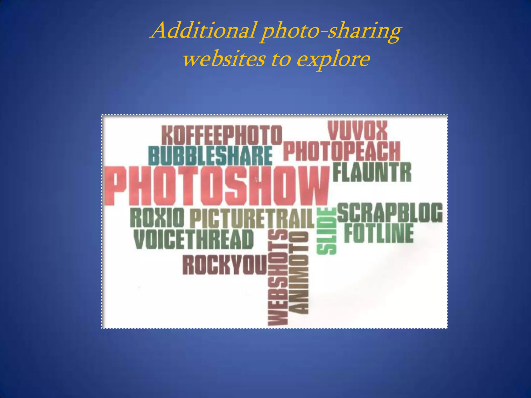 Grab an image directly from any website with Bookmarklet, grab a screenshot of any website with our Firefox Extension, or upload a photo directly to Picnik via our drag-and-droppable Yahoo Widget. 