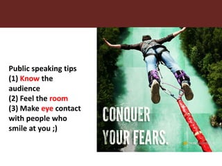 Getting to ‘WOW’: Nine steps to improve your public speaking and presenting and get your research into use