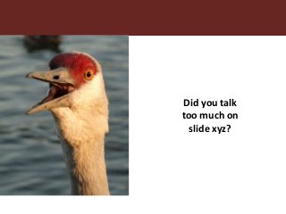 Getting to ‘WOW’: Nine steps to improve your public speaking and presenting and get your research into use