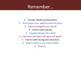 Getting to ‘WOW’: Nine steps to improve your public speaking and presenting and get your research into use