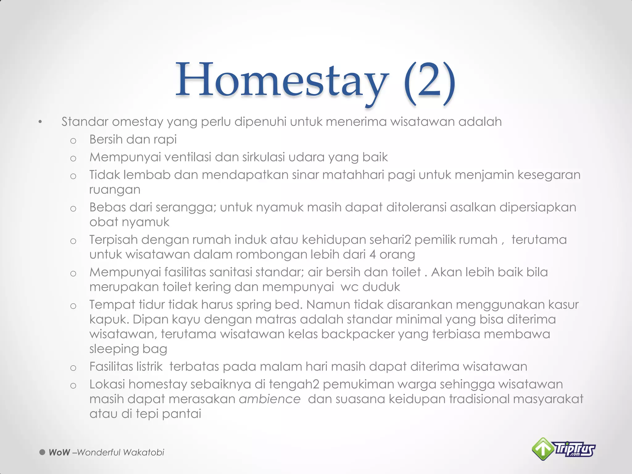 WoW Wakatobi - Tourism Overview | PDF