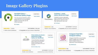 Image Gallery Plugins
 