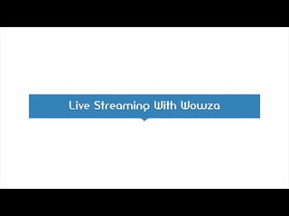Wowza Live Video Streaming | PPT